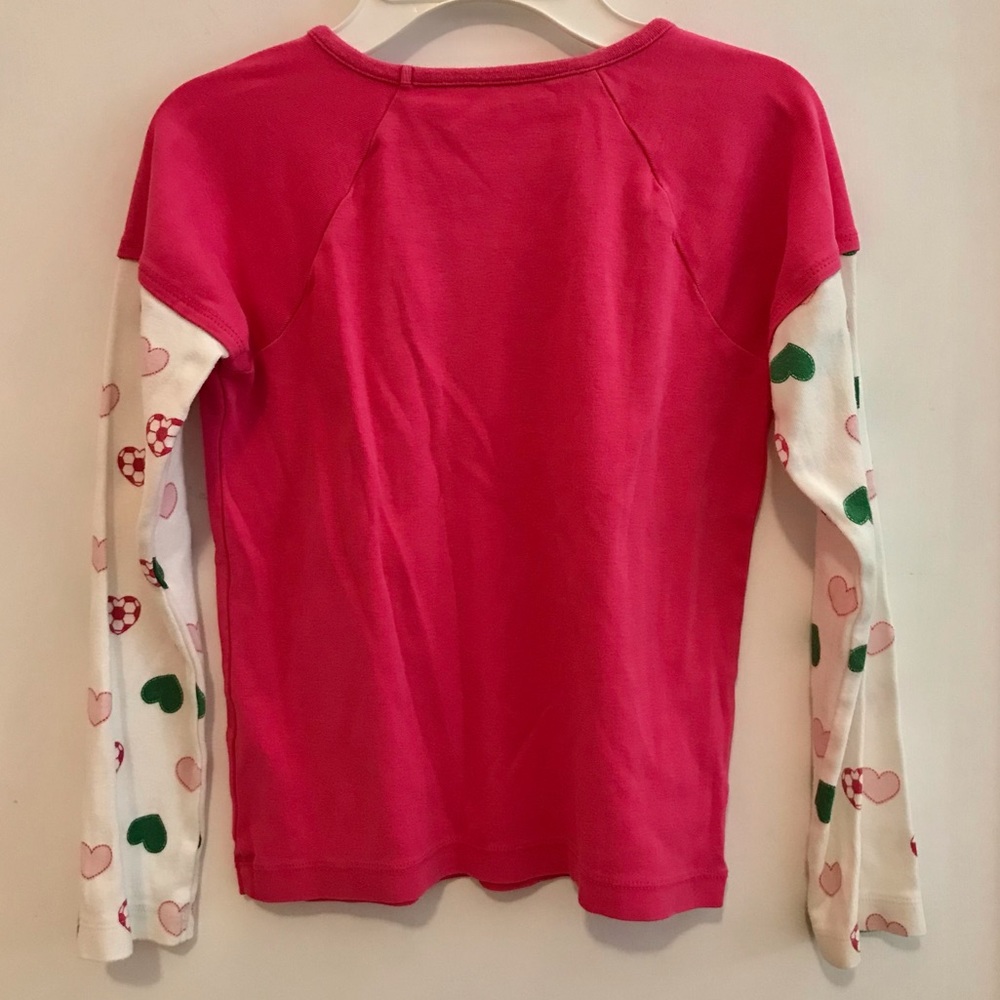 ⭐️3/$15⭐️ Gymboree Girls ‘I ❤️ Soccer’ Longsleeve Tee - Picture 2 of 5